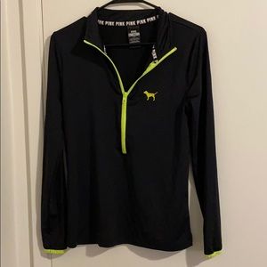 PINK Sweatshirt with a pop of neon